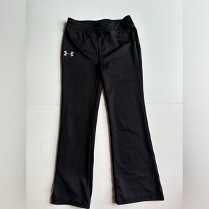 Under Armour Girls Black Flare Leggings Size 6